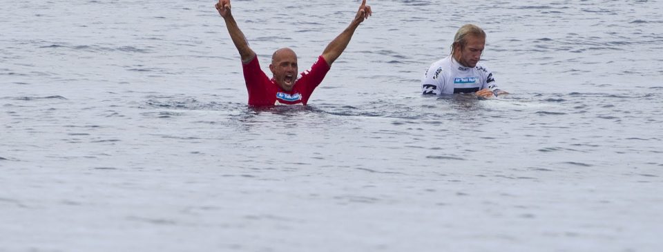 Kelly Slater and Owen Wright