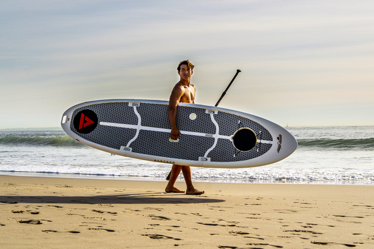 Easy Eddy the world’s first collapsible hard SUP Epic Surf Australia